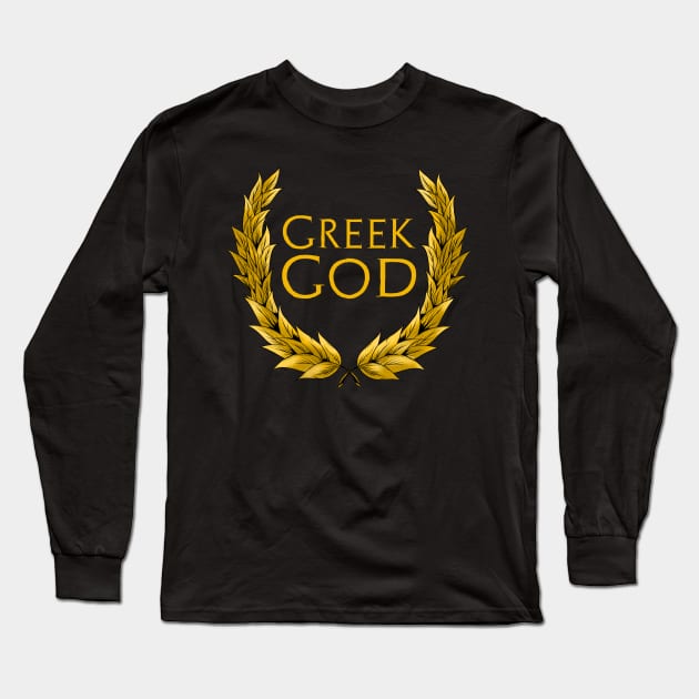 Greek God - Ancient & Classical Greek Mythology Long Sleeve T-Shirt by Styr Designs